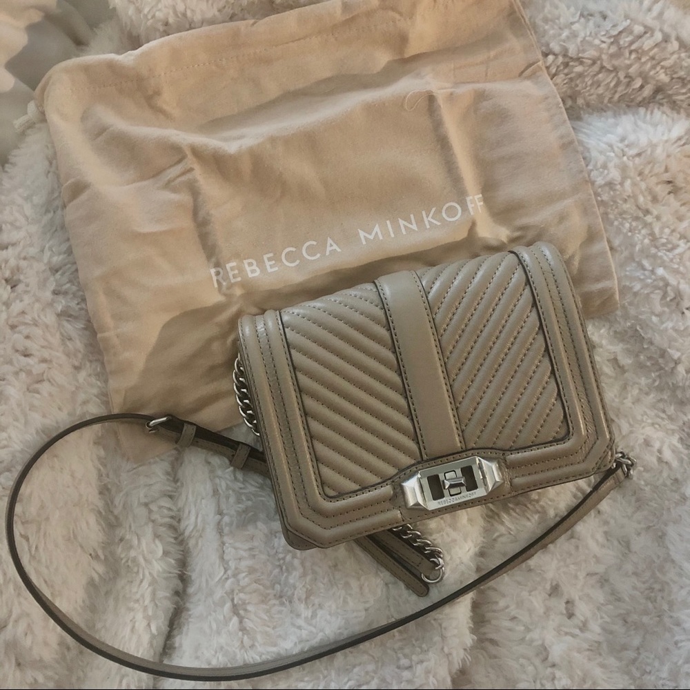 Rebecca Minkoff Chevron Quilted Small Love